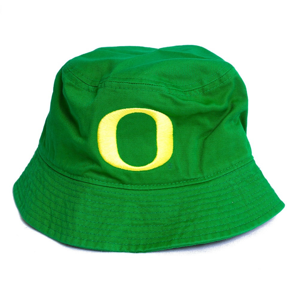 Classic Oregon O, Nike, Green, Bucket, Cotton, Accessories, Unisex, Apex Cotton, Quack Attack, Hat, 799516